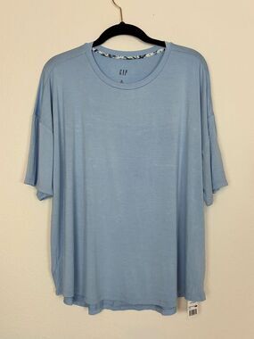 GAP NWT Boxy Rayon yummy Jersey Short Sleeve Crewneck Tee oversized
